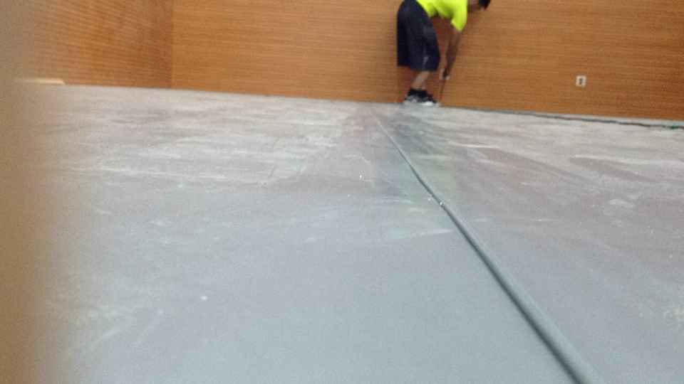 吉安市特殊教育學校舞蹈地膠鋪設案例